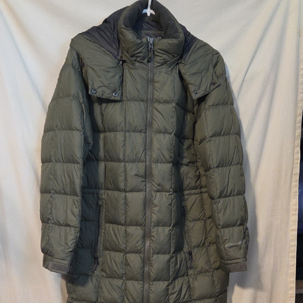 Eddie Bauer Altamira Down Parka Womens XL Petite Green